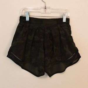 Lulu lemon Camo Green Shorts (Never Worn)